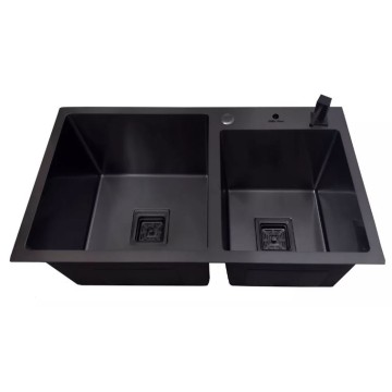 Cuba Gourmet Dupla Quadrada 78x43cm em aço inox Black - Construinox